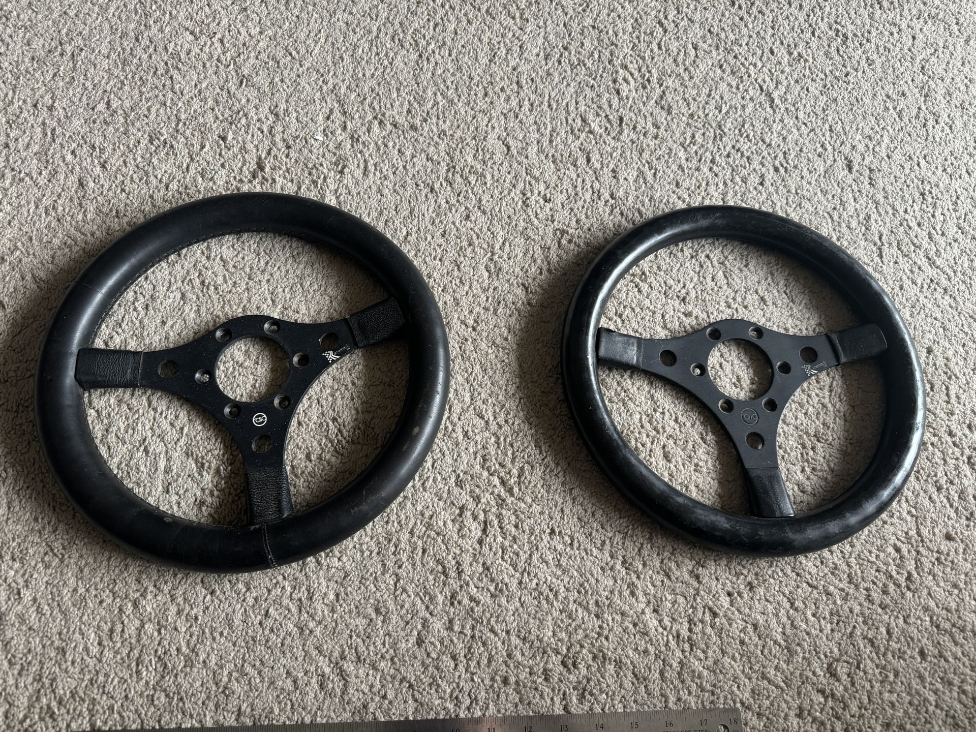 Racemark Race Steering Wheel Vintage Fiat Alfa Romeo MG Austin Healey Lotus 12 Inch 1970s Momo