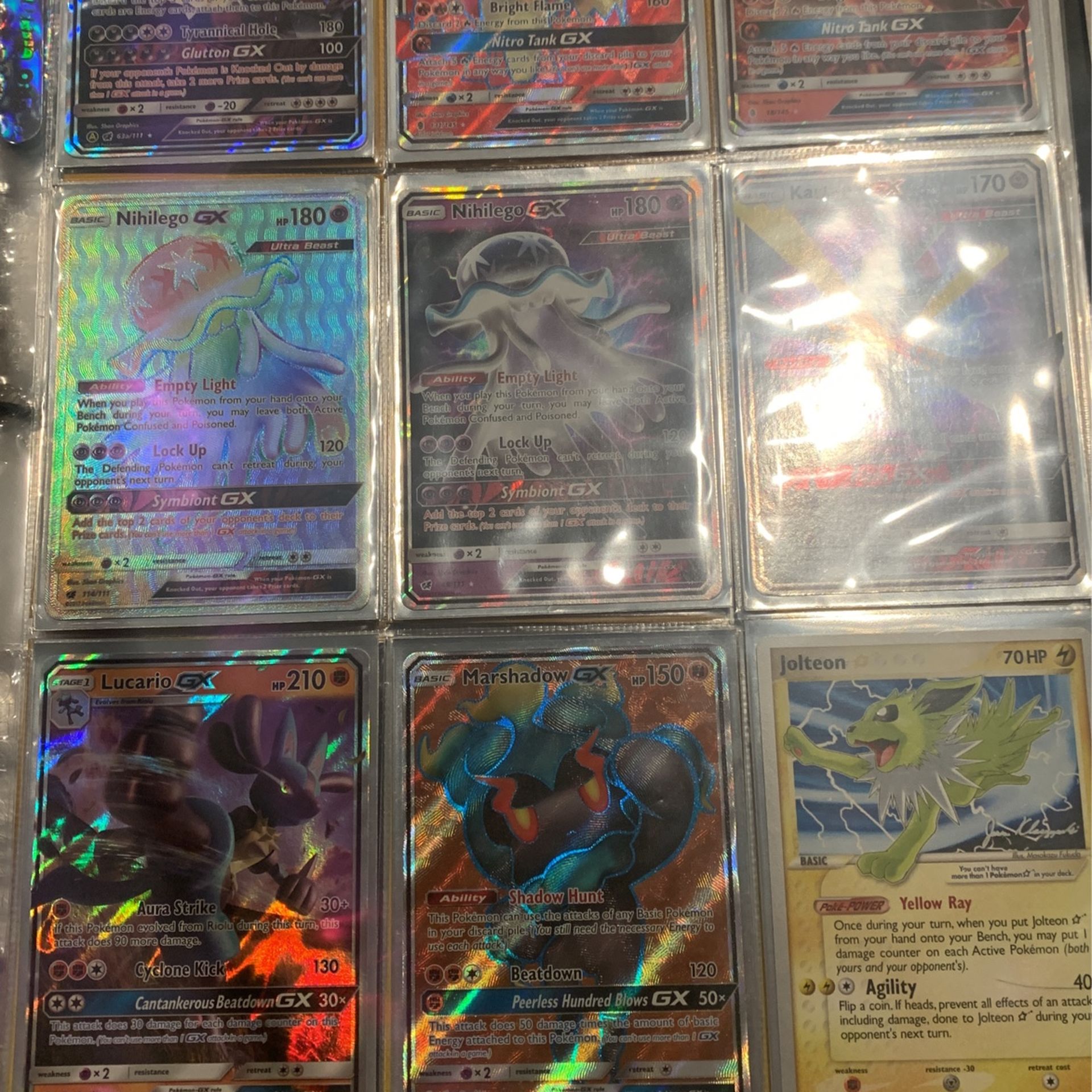 Giant Pokémon Cards And Regular Gx And One Gold Star