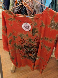 Balinese Batik Print Top