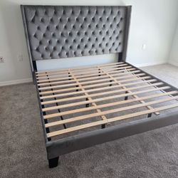 New Queen Bed Frame W/ Mattress