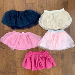 Baby Girl Chiffon Tutu Skirt Lot Bundle Size 18 Months 