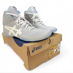 ASICS Matflex 7 Wrestling Shoes Piedmont Grey/White Men’s Size 10.5 NIB