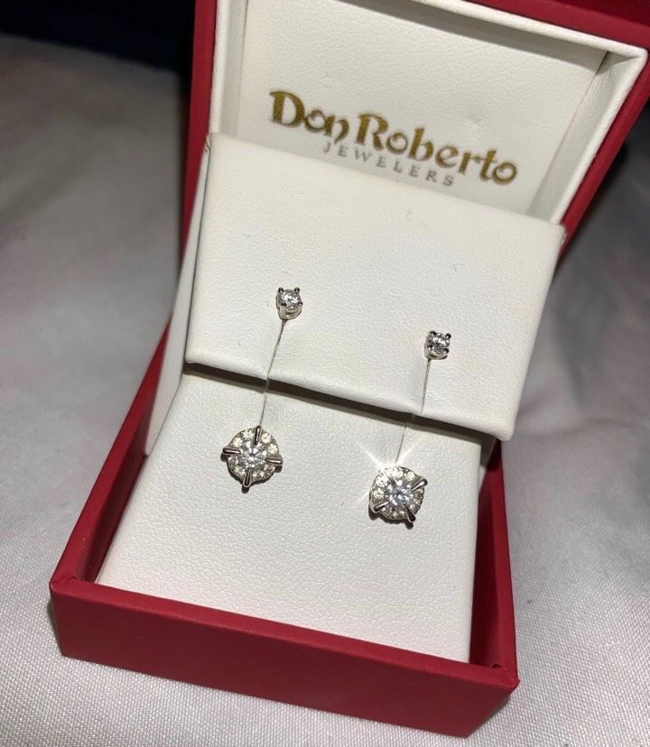 Diamond earrings 14k