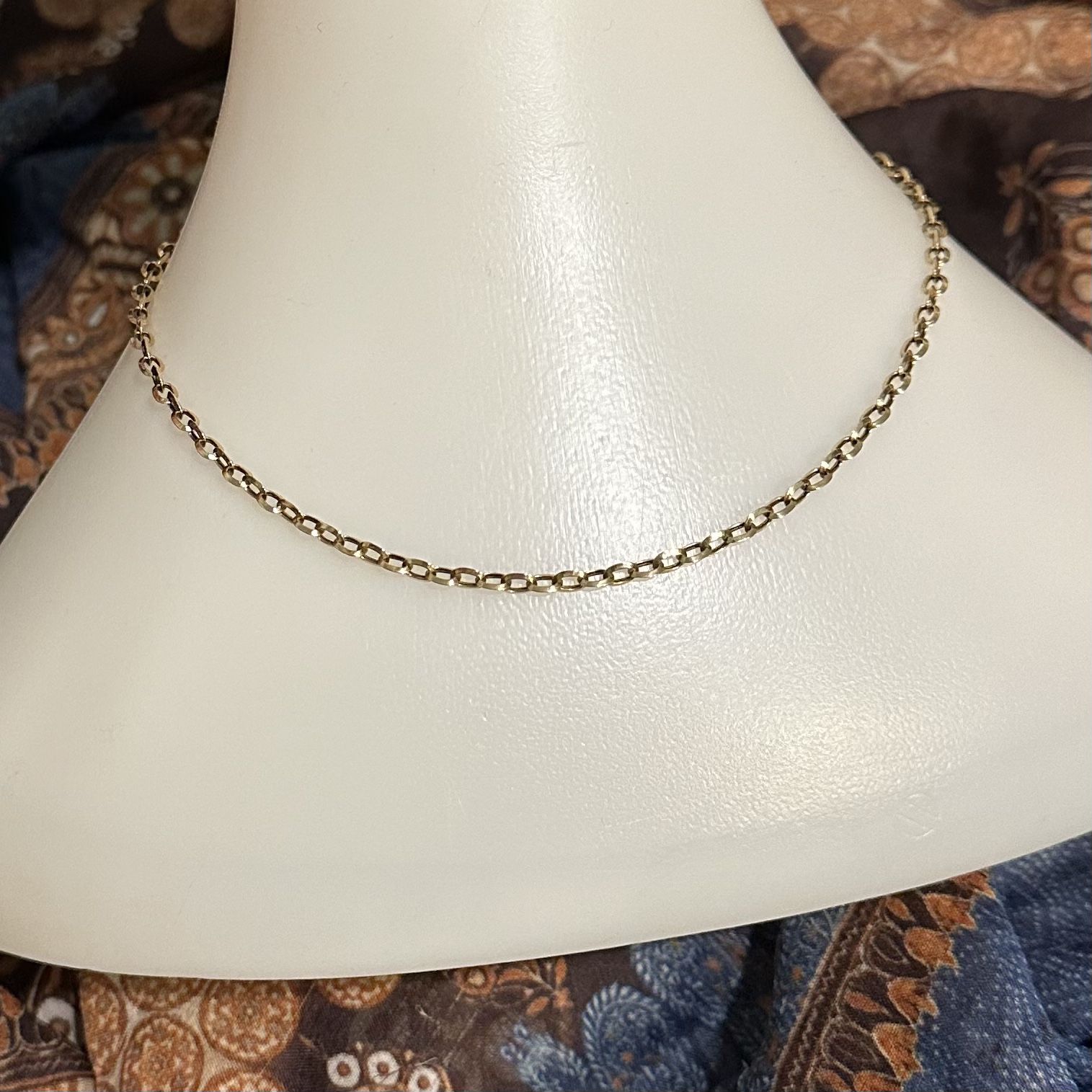 18k 18kt 750 Yellow Gold 20 Inch 4mm Thick Chain Link Necklace Hollow Sparkle Gift Christmas Cyber Sale Hers His Wedding  Engagement Wife Mom Daughter