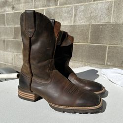 Ariat Western Boots Mens Cowboy Rancher Brown Oiled 10014070 SZ 9D