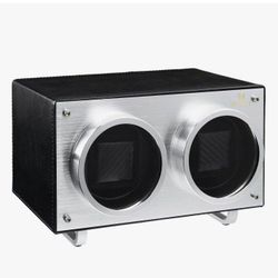 MOZSLY Double Watch Winder for Automatic Watches Quiet Motor PU Leather