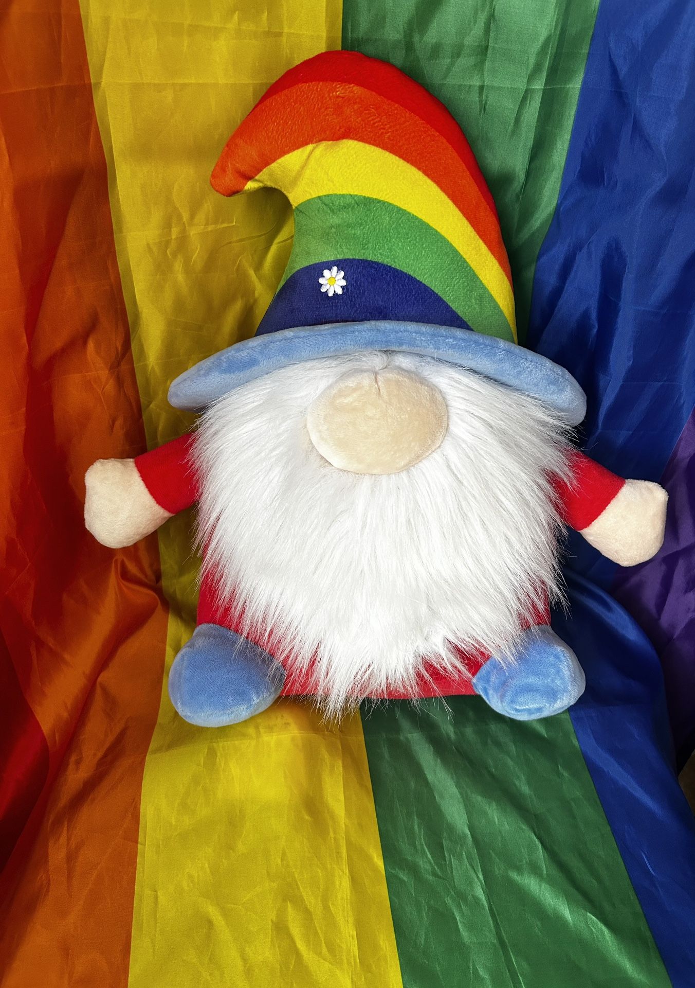 16” Stuffed Rainbow Gnome Plush Pride