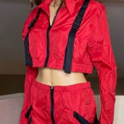 Hot and Delicious Crop Top Jacket And Skirt 