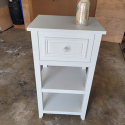 Sweet Little White Nightstand Side Table