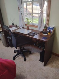 Small credenza with chair.
