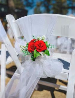 Tulle for 55 chairs