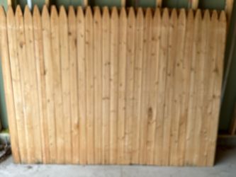 Wood fencing