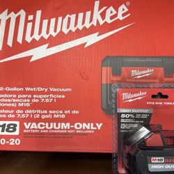 M18 Vacuum With M18 6.0 Battery 