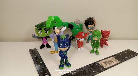 Action Figure Lot PJ Masks Teen Titans Go Paw Patrol Disney Goofy Figures