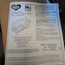 Crib and Changer