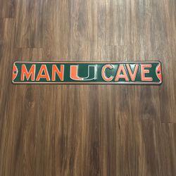 University Of Miami Man Cave Sign