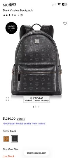 Mcm back pack