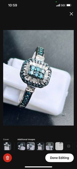 New!!!! 1/3 Blue & White