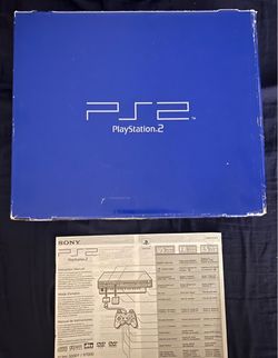 Playstation 2 (PS2) box and manual