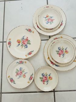 Vintage Floral China Dinnerware Set
