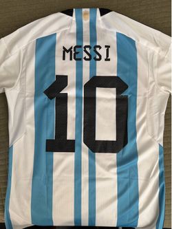 Argentina Home Messi World Cup 22’ Champions Jersey