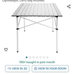 Roll-up Aluminum Portable Table 