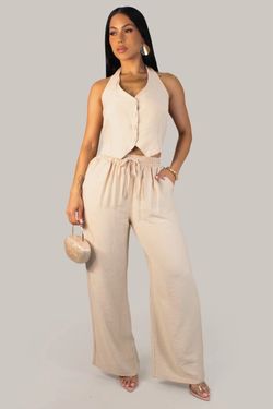 Cute linen pant set