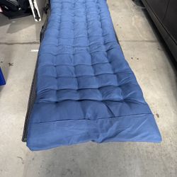 Portable foldable bed with mattress included