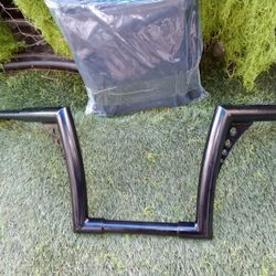 For Harley Custom Sportster Softail Dyna 12" Ape Hanger 1 1/4" Bar Handlebars And Weather Proof Motorcycle Dust Protector Cover 