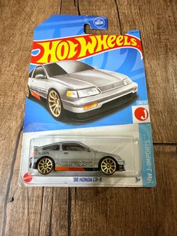 2023 Hot Wheels ’88 Honda CR-X Gray Gold Wheels – HW J-Imports 148/250