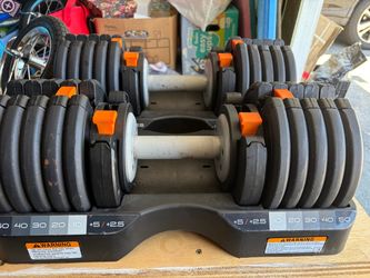 Adjustable dumbbells 50lb each Nordic Track