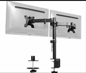 Dual Monitor Stand for 13-32 inch Computer Screens, Full Adjustable Two Screen Computer Monitor Arm