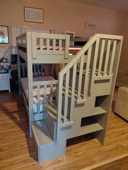 Grey Twin/Twin Bunkbed