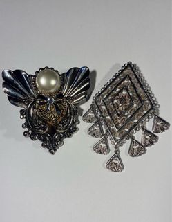 Vintage Jane Davis Angels of Love Brooch (1995)