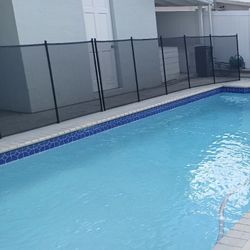 Black Pool Fence (mesh)