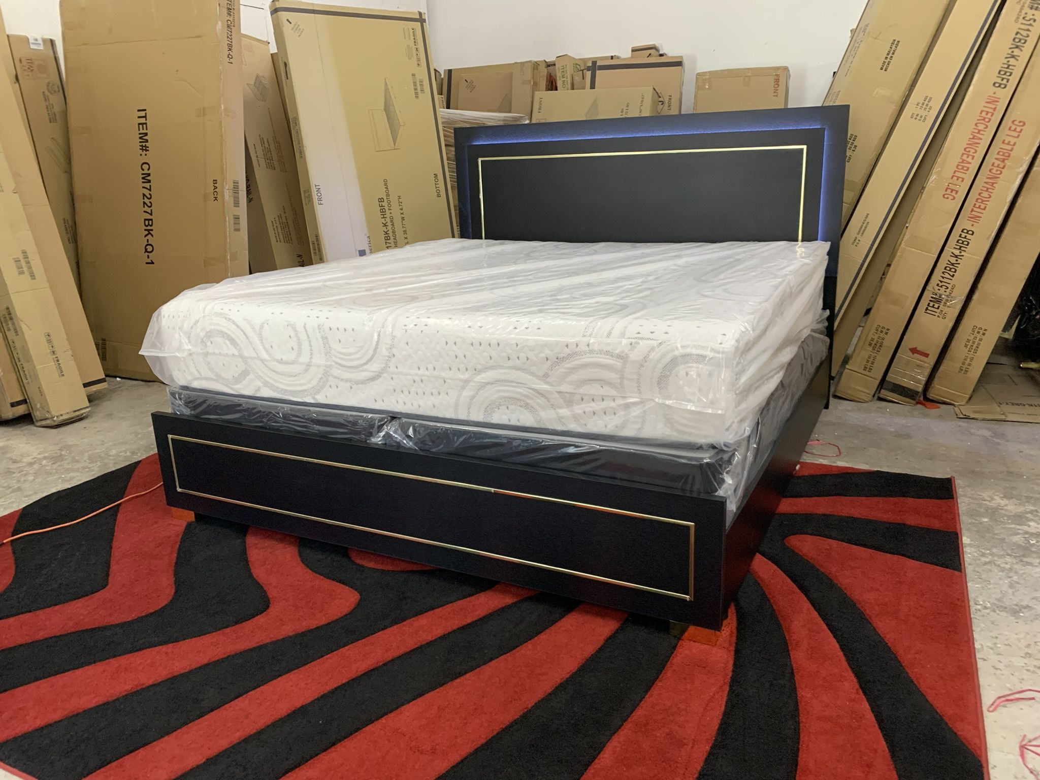 $699 Brand New King Bed Frame With Mattress (Read Description Below)