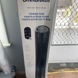 Tower Fan Omni Breeze 40 Inch W Remote! NEW!!