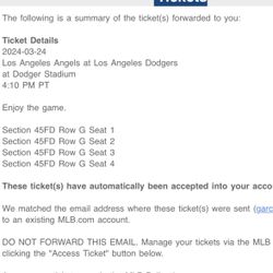 Dodger Tickets 