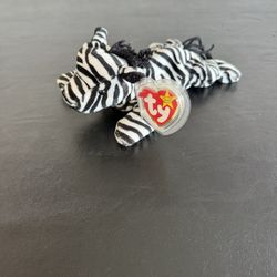 TY Beanie Baby Zebra Named Ziggy 