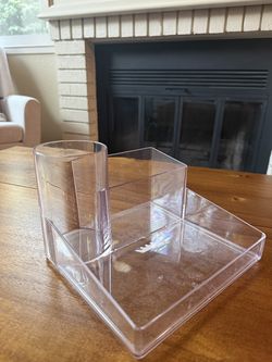 Clear Acrylic Desk and Makeup Organizer
