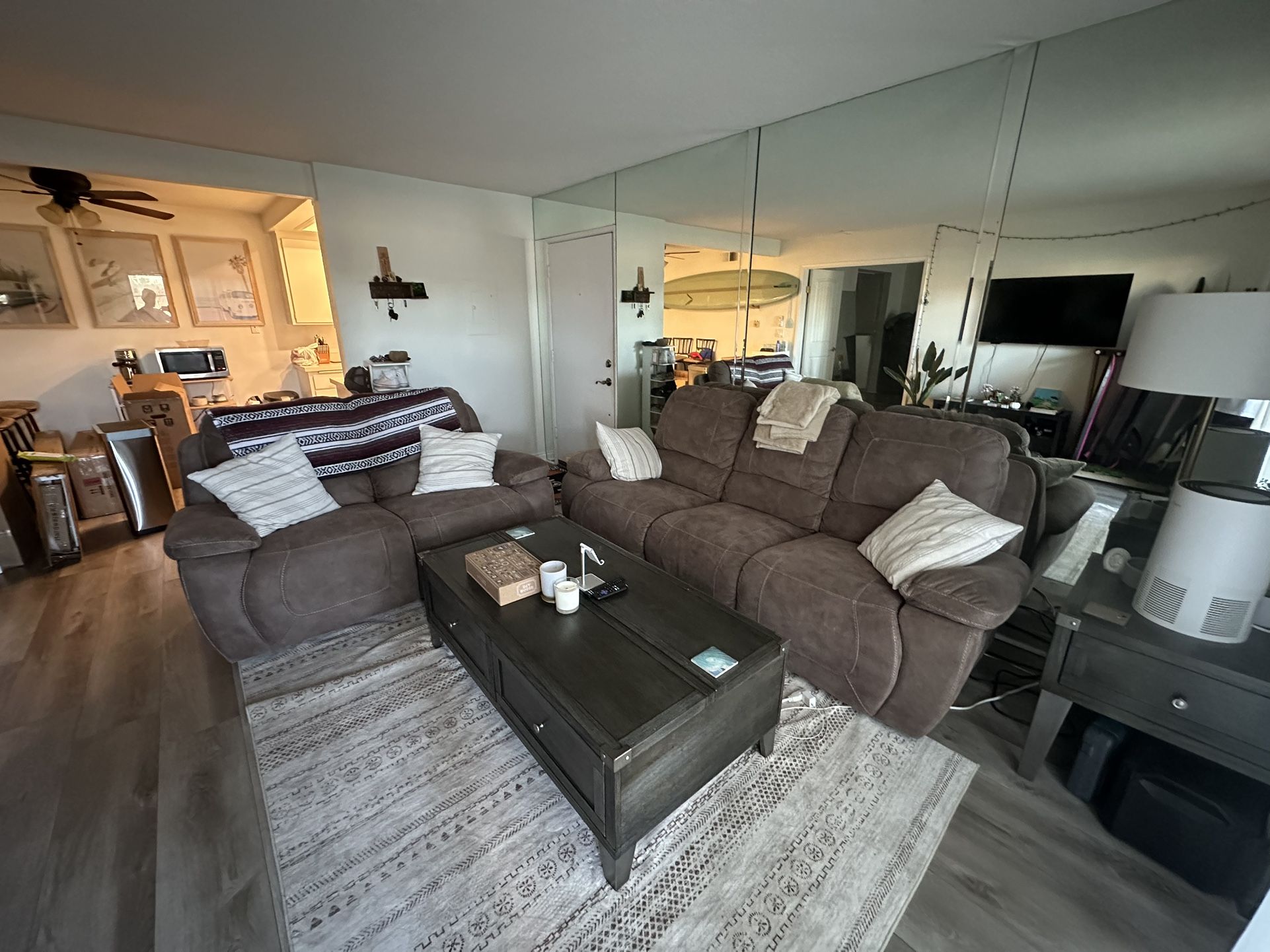 Reclining Sofa And Loveseat Pair