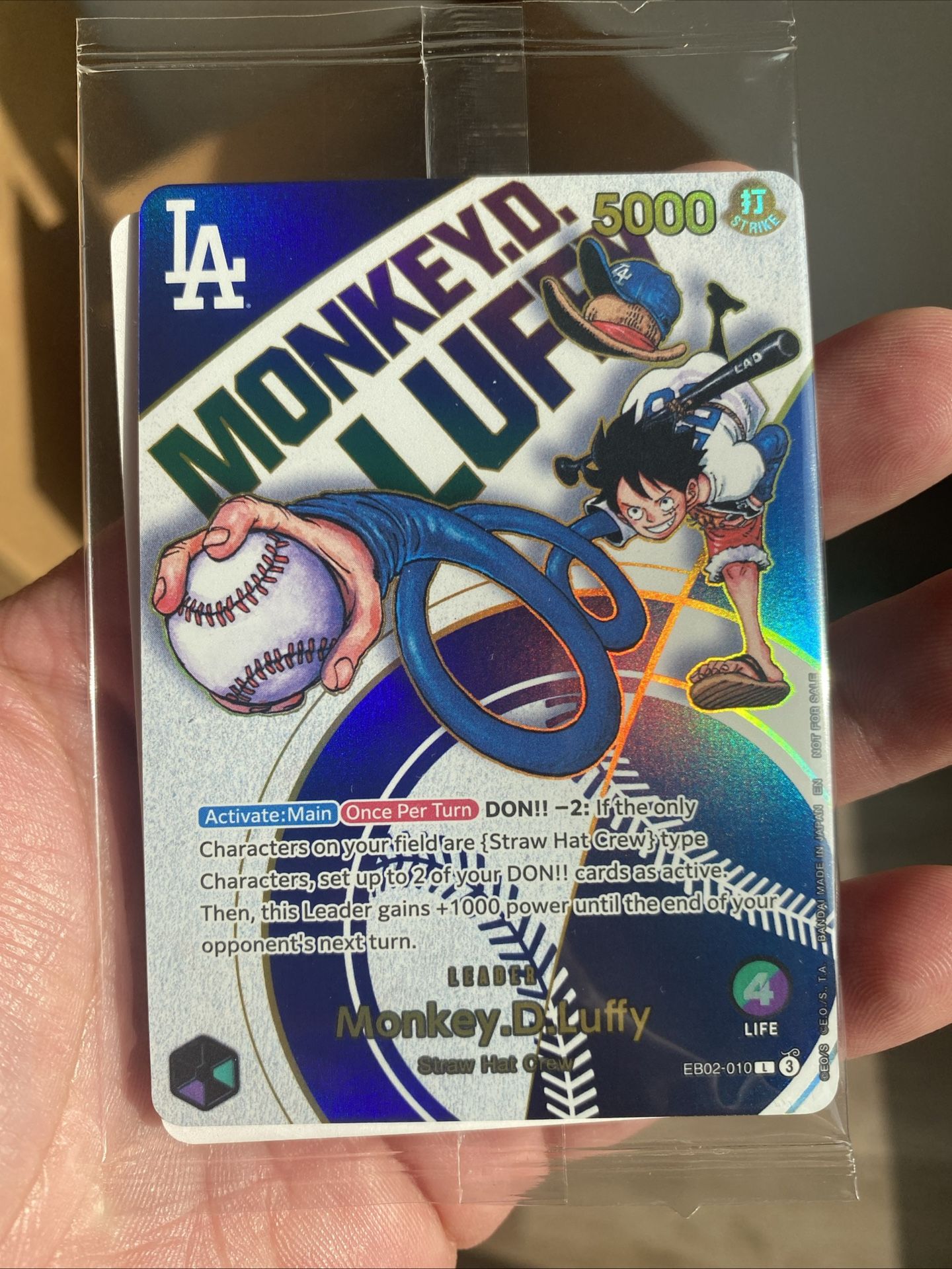 One Piece Monkey D Luffy Dodgers Collab Promo