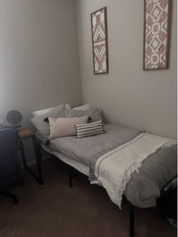 Twin mattress and frame