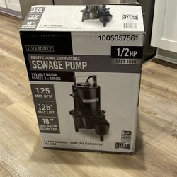 Pro submersible sewage pump -115volt