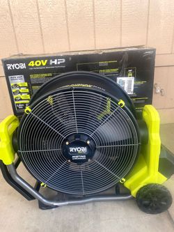 Ryobi  40V Brushless Cordless Hybrid 18"Whisper Series Misting Air Cannon TOOL ONLY