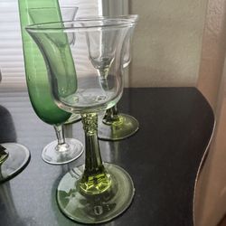Green Glass Sets