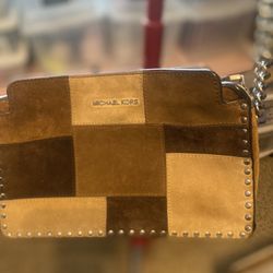 Michael Kors Suede Patchwork Cross Bag