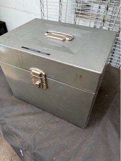 Porta-File Vintage Steel Box NO KEY (Unlocked)
