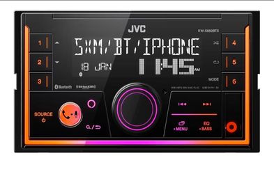 JVC KW-X850BTS Bluetooth Car Stereo Digital Media Receiver with USB Port, AM/FM Radio, MP3 Player, Amazon Alexa, Android, iPhone, Double DIN, 13-Band 
