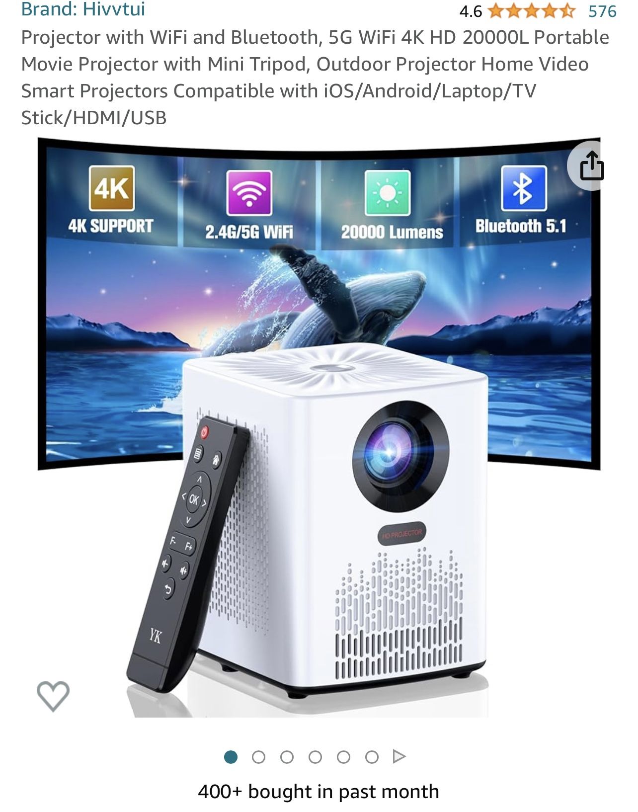 Screen Projector (Apple Samsung IPhone PC)